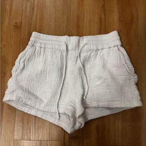 Billabong White Linen Shorts XS